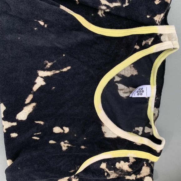 NWT black terry reverse tie dye racerback tank - Picture 11 of 16